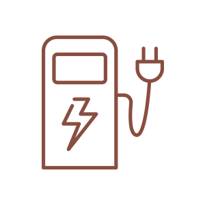 Electric car charging station